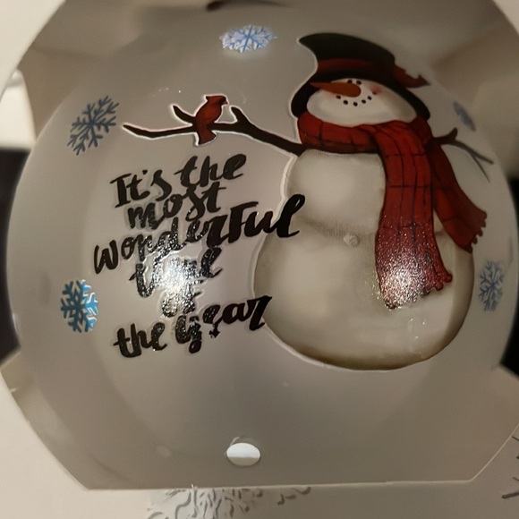 2 Christmas Ornaments “Its the most wonderful time of the year” New - Picture 2 of 6